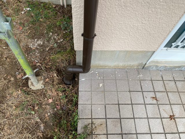 播磨町のしっかり施工された樋の継手